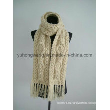 Мода ручной работы акриловые трикотажные шарфы вязания крючком, шарф